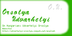 orsolya udvarhelyi business card